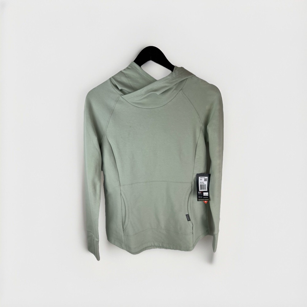 NWT 5.11 Tactical Donna Hoodie Sage Green Pullover Kangaroo Activewear XS